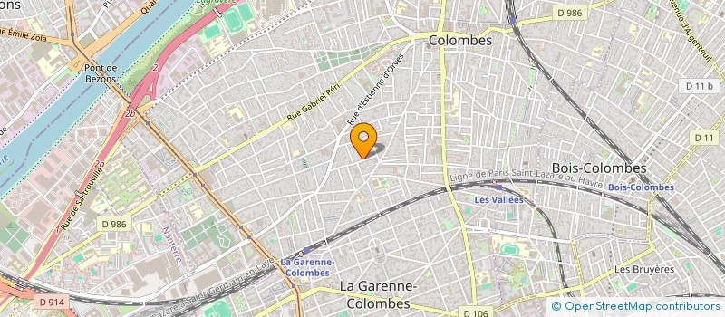 localisation de l'entreprise MADAME CLAIRE GULLY  COLOMBES