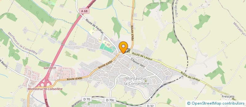 localisation de l'entreprise MADAME CLAIRE GUTTIN  MONTASTRUC-LA-CONSEILLERE