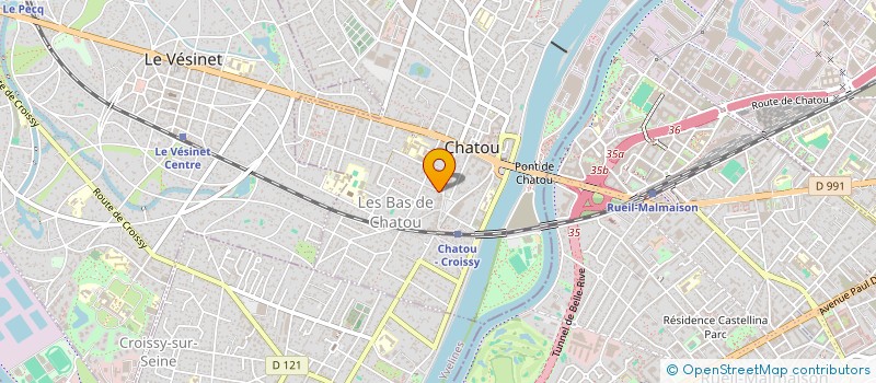 localisation de l'entreprise MADAME CLAIRE GUYONNEAU  CHATOU