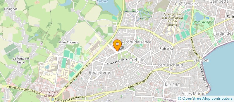 localisation de l'entreprise MADAME CLAIRE HANNECART  SAINT-NAZAIRE