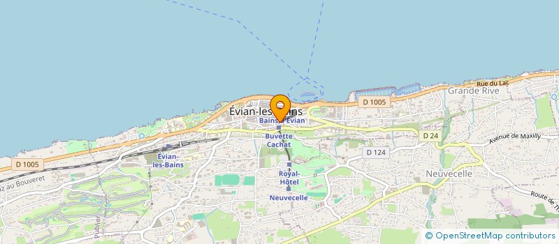 localisation de l'entreprise MADAME CLAIRE HANNET à EVIAN-LES-BAINS