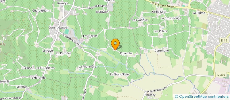 localisation de l'entreprise MADAME CLAIRE-HELENE BOUVIER  SAINT-LAGER