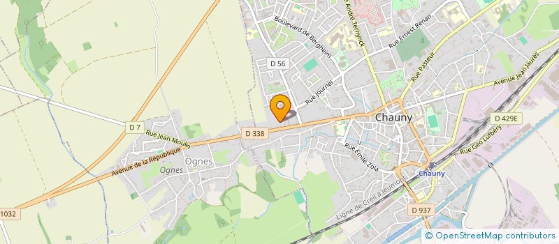 localisation de l'entreprise MADAME CLAIRE-HELENE CAPELLE  CHAUNY