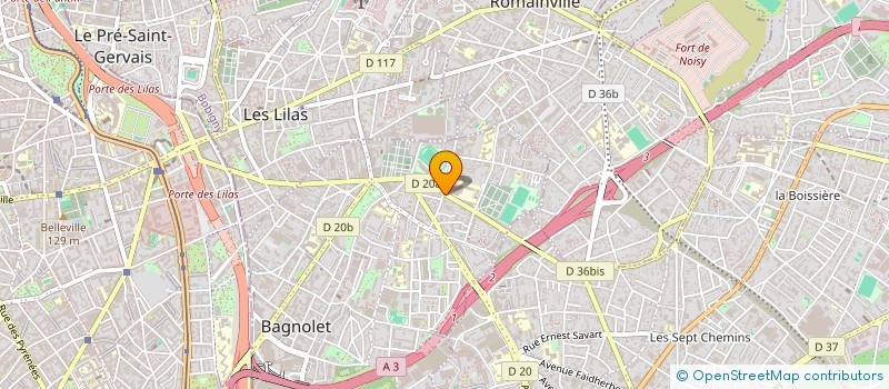localisation de l'entreprise MADAME CLAIRE-HELENE FRILEUX à BAGNOLET