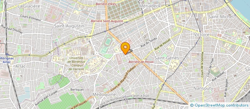 localisation de l'entreprise MADAME CLAIRE HENIN à BORDEAUX