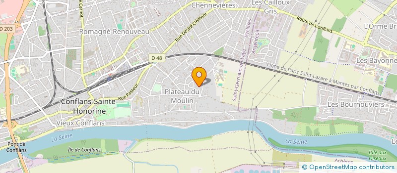 localisation de l'entreprise MADAME CLAIRE HENRI  CONFLANS-SAINTE-HONORINE