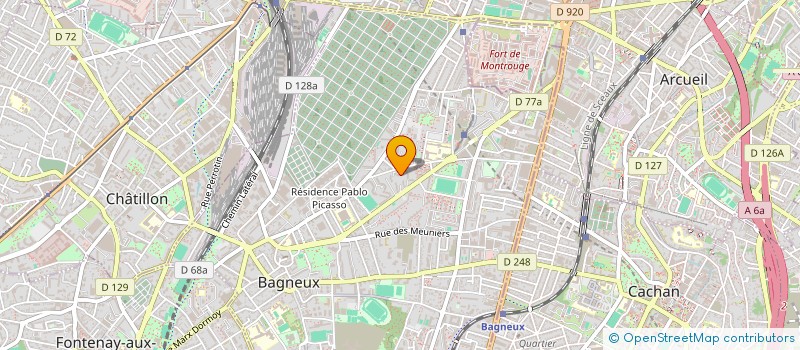 localisation de l'entreprise MADAME CLAIRE HENRY à BAGNEUX