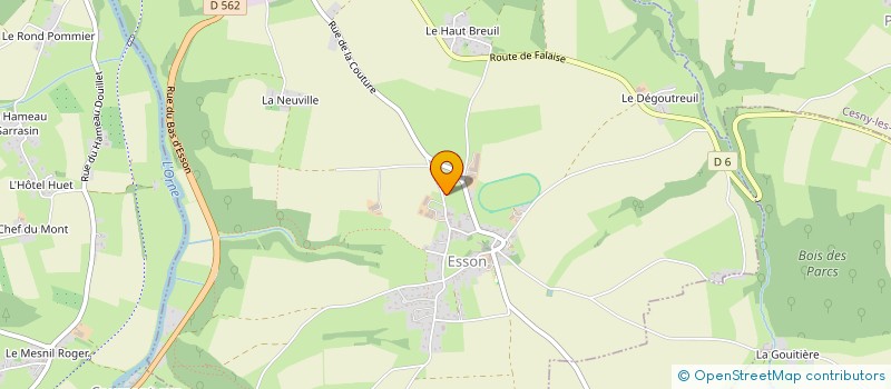 localisation de l'entreprise MADAME CLAIRE HENRYS D'AUBIGNY D'ESMYARDS à ESSON