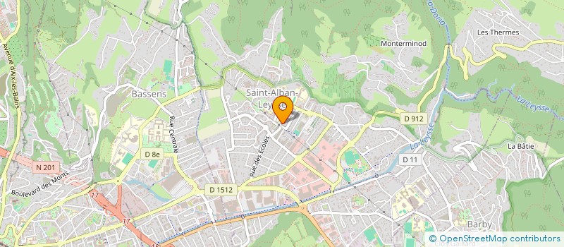 localisation de l'entreprise MADAME CLAIRE HERMET  SAINT-ALBAN-LEYSSE