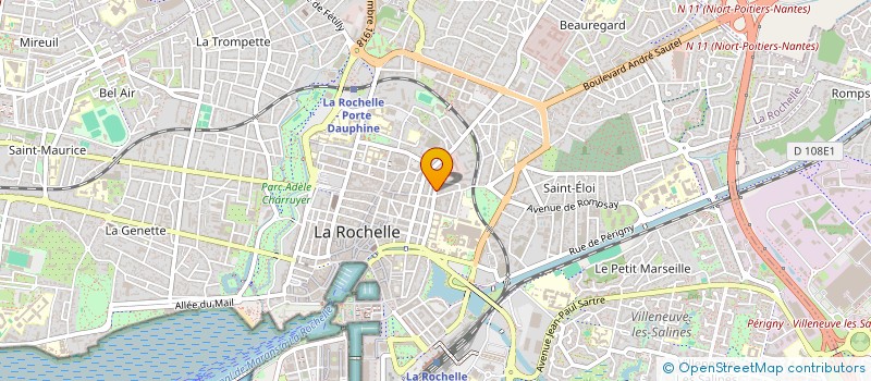 localisation de l'entreprise MADAME CLAIRE HERRMANN  LA ROCHELLE