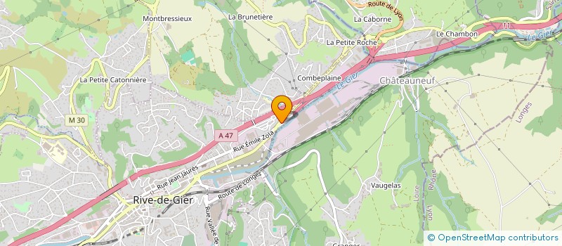 localisation de l'entreprise MADAME CLAIRE HOARAU à RIVE-DE-GIER