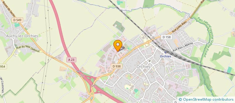 localisation de l'entreprise MADAME CLAIRE HOUPLIN  ORCHIES