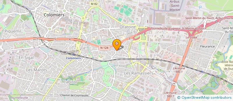 localisation de l'entreprise MADAME CLAIRE HRIBAR à COLOMIERS