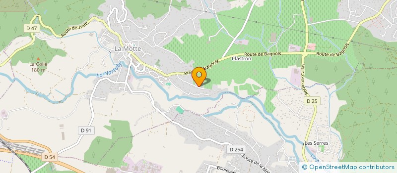 localisation de l'entreprise MADAME CLAIRE HUGUES  LES ARCS