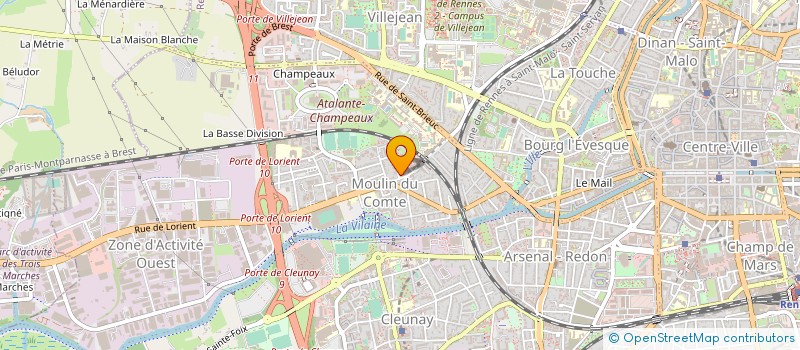localisation de l'entreprise MADAME CLAIRE HUGUETTE ESSIMBINGA ONANA à RENNES