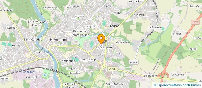 localisation de l'entreprise MADAME CLAIRE INIZAN à HENNEBONT