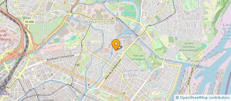 localisation de l'entreprise MADAME CLAIRE ISSELE  STRASBOURG