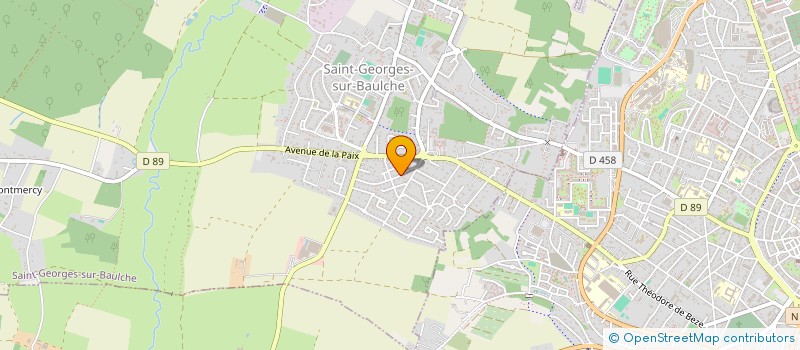 localisation de l'entreprise MADAME CLAIRE JACQUET  SAINT-GEORGES-SUR-BAULCHE