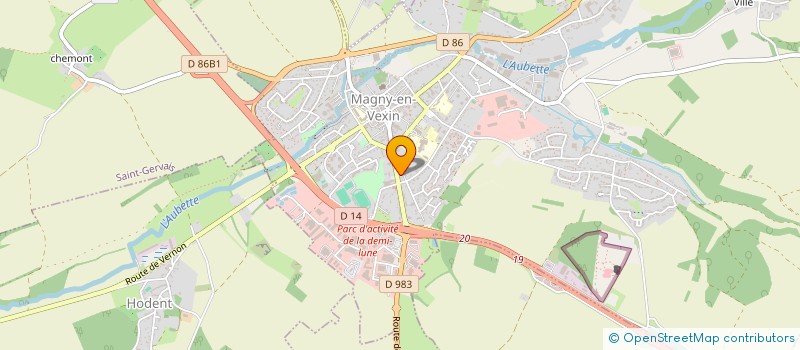 localisation de l'entreprise MADAME CLAIRE JACQUIN  MAGNY-EN-VEXIN