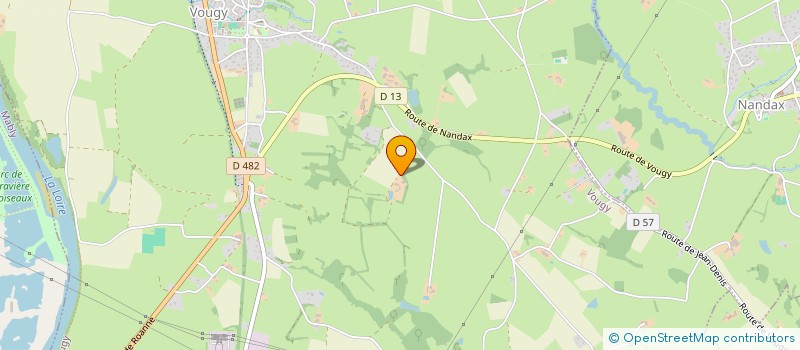 localisation de l'entreprise MADAME CLAIRE JACQUIN  VOUGY