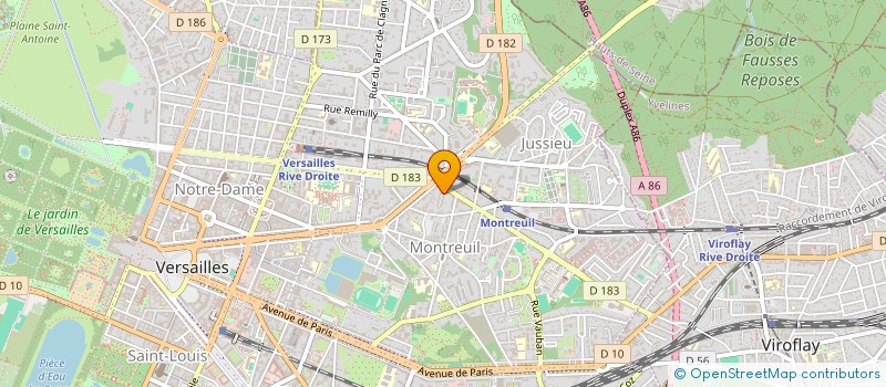 localisation de l'entreprise MADAME CLAIRE JACSON à VERSAILLES