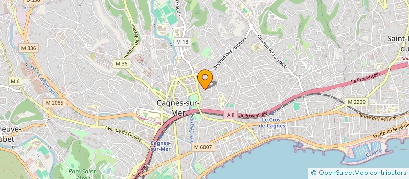 localisation de l'entreprise MADAME CLAIRE JALLON à CAGNES-SUR-MER