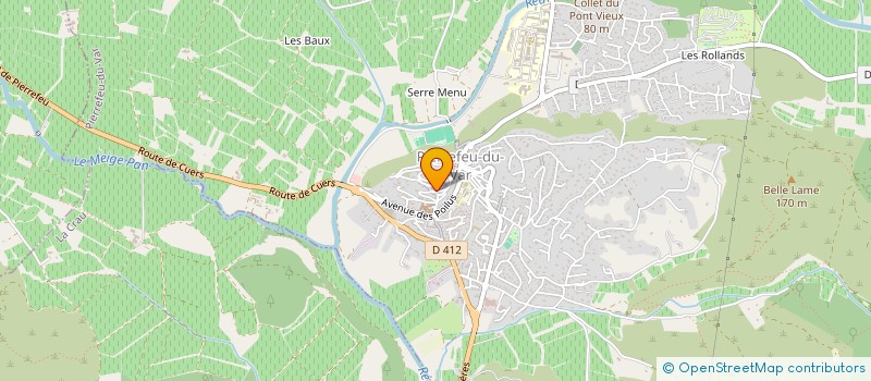 localisation de l'entreprise MADAME CLAIRE JARRETIER  PIERREFEU-DU-VAR