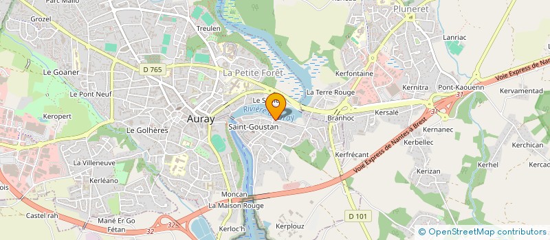 localisation de l'entreprise MADAME CLAIRE JEGO à AURAY