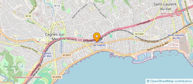 localisation de l'entreprise MADAME CLAIRE JOACHIM à CAGNES-SUR-MER