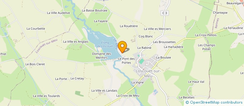 localisation de l'entreprise MADAME CLAIRE JOSSELIN  LOSCOUET-SUR-MEU