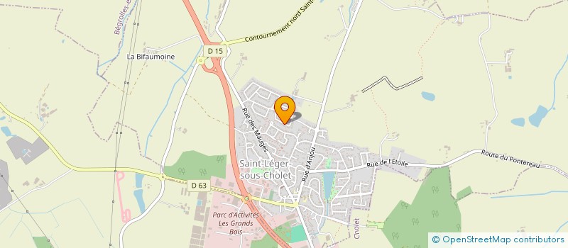 localisation de l'entreprise MADAME CLAIRE JOUSSELIN  SAINT-LEGER-SOUS-CHOLET