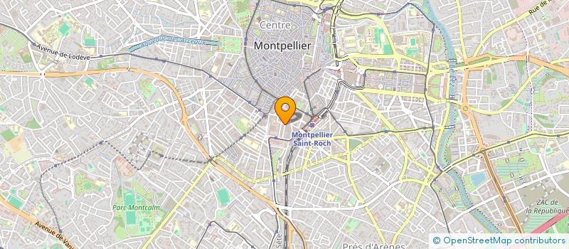 localisation de l'entreprise MADAME CLAIRE JOUVENEL à MONTPELLIER