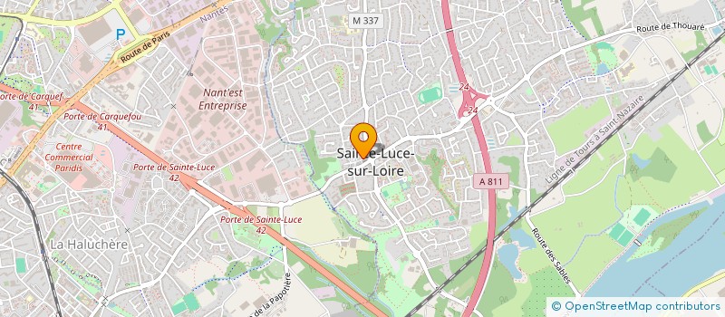 localisation de l'entreprise MADAME CLAIRE JOUVET  SAINTE-LUCE-SUR-LOIRE