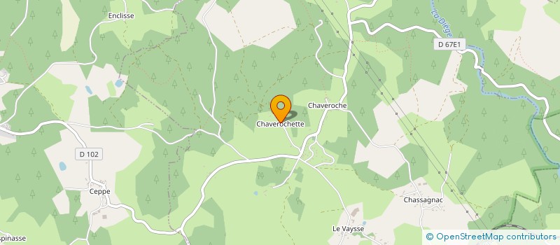 localisation de l'entreprise MADAME CLAIRE JUBERTIE  CHAVEROCHE
