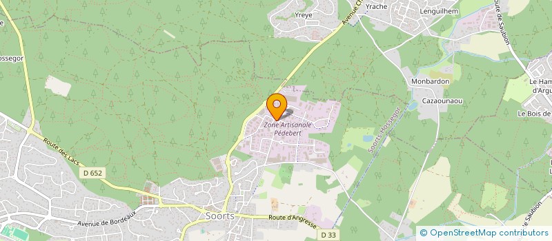 localisation de l'entreprise MADAME CLAIRE JUDITH BERTIN  SOORTS-HOSSEGOR