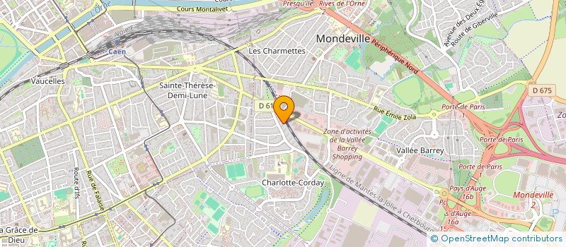 localisation de l'entreprise MADAME CLAIRE KERGUELEN  MONDEVILLE