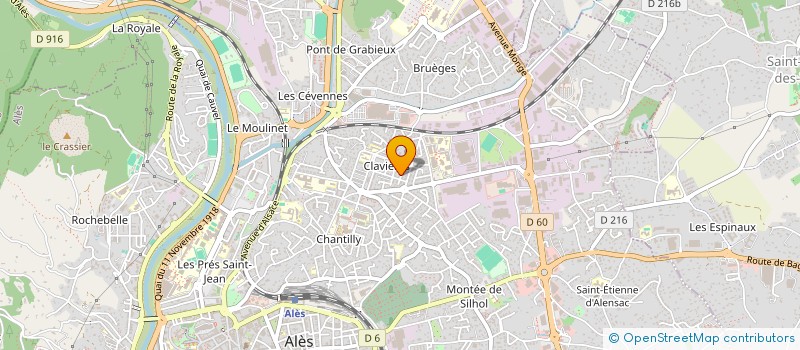 localisation de l'entreprise MADAME CLAIRE KETZINGER  ALES