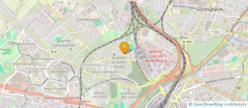 localisation de l'entreprise MADAME CLAIRE KOENIGUER à STRASBOURG