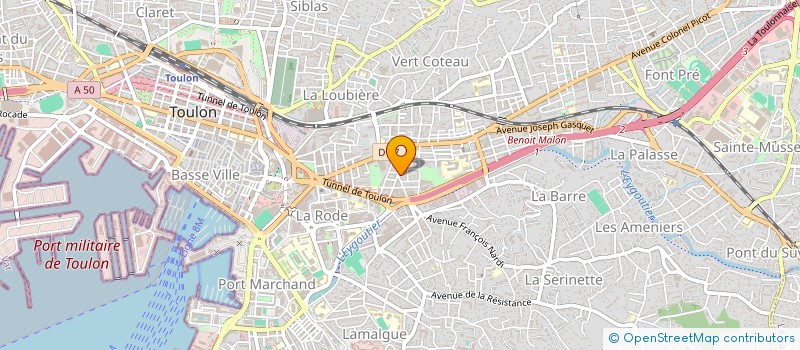 localisation de l'entreprise MADAME CLAIRE KORINI  TOULON