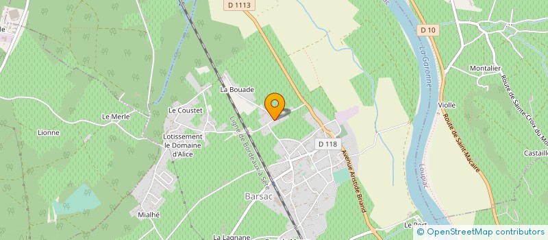 localisation de l'entreprise MADAME CLAIRE KREITZ  BARSAC