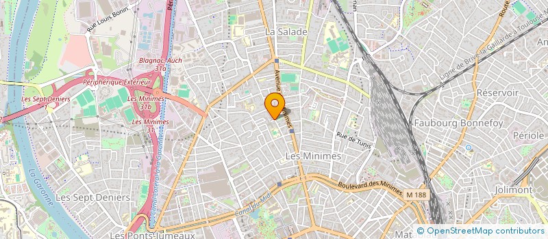 localisation de l'entreprise MADAME CLAIRE LACABANNE ESTINES  TOULOUSE
