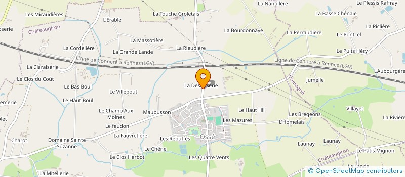 localisation de l'entreprise MADAME CLAIRE LACROIX  CHATEAUGIRON