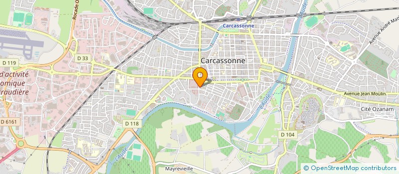 localisation de l'entreprise MADAME CLAIRE LACURTE-CASAURANG  CARCASSONNE