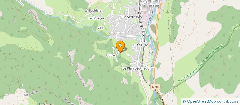 localisation de l'entreprise MADAME CLAIRE LAGIER à L'ARGENTIERE-LA-BESSEE