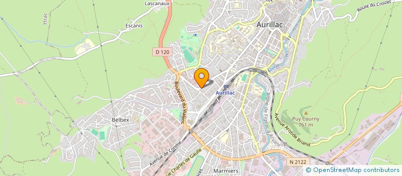 localisation de l'entreprise MADAME CLAIRE LAINSCAK à AURILLAC