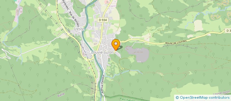 localisation de l'entreprise MADAME CLAIRE LALAGUNA  LOUVIE-JUZON