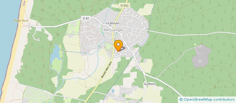 localisation de l'entreprise MADAME CLAIRE LAMARQUE  MESSANGES