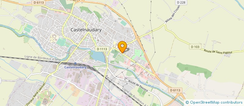 localisation de l'entreprise MADAME CLAIRE LANCON  CASTELNAUDARY