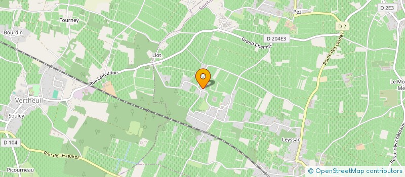 localisation de l'entreprise MADAME CLAIRE LANDECHE  VERTHEUIL