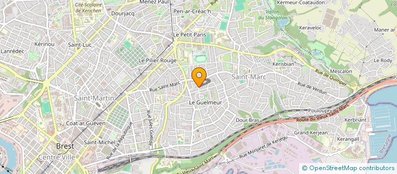 localisation de l'entreprise MADAME CLAIRE LANDURE à BREST
